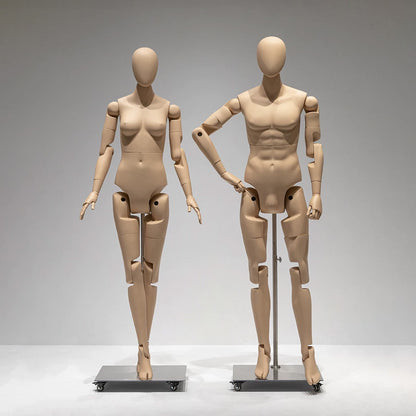 DE-LIANG Poseable Athletic Robot Mannequin for Running, Jumping & Activewear Displays