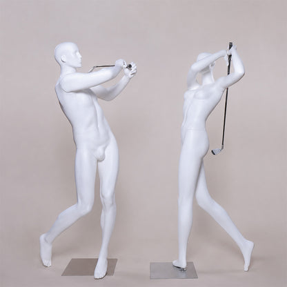 DE-LIANG Golf Sport Mannequin Full Body | Male & Female Athletic Apparel Store Display