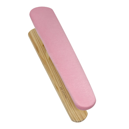 DE-LIANG Professional Pink Tailor Pressing Board with Solid Wood Base