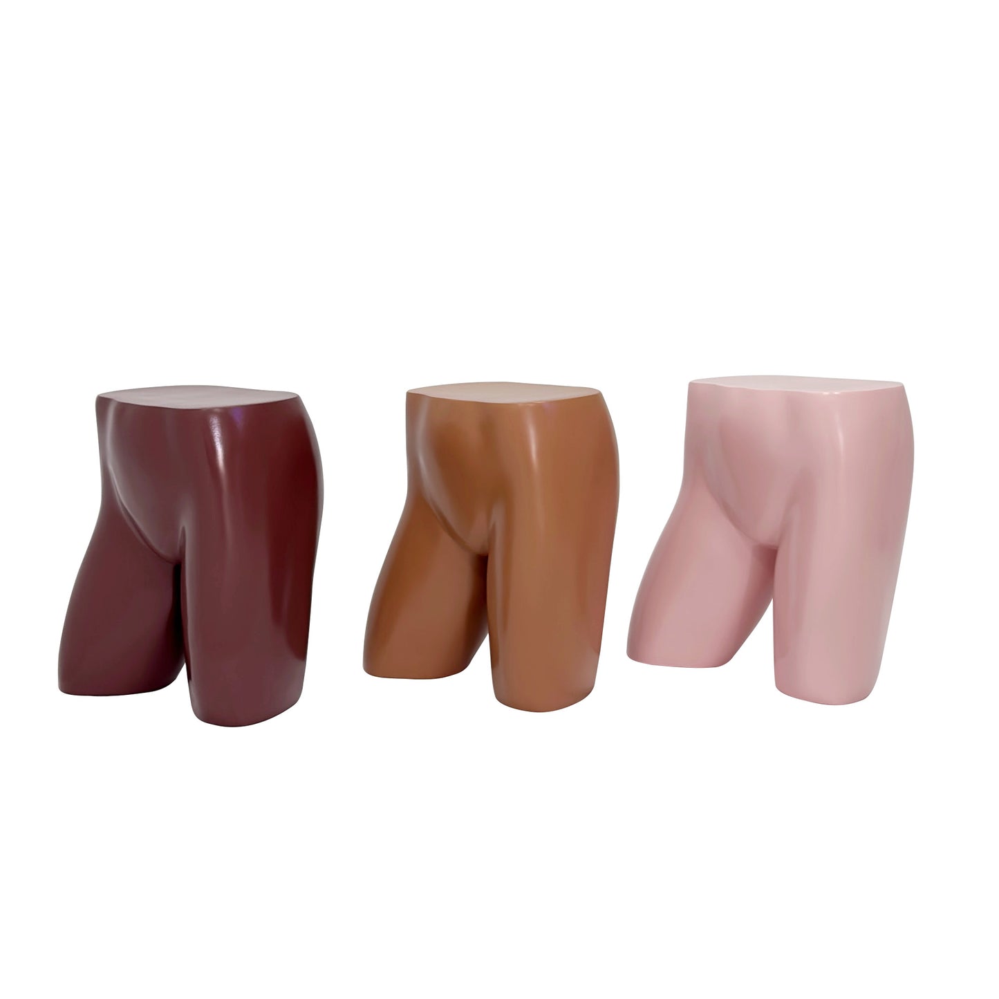 DE-LIANG Female Hip Mannequin – Fiberglass Torso Form for Panties & Swimwear Display