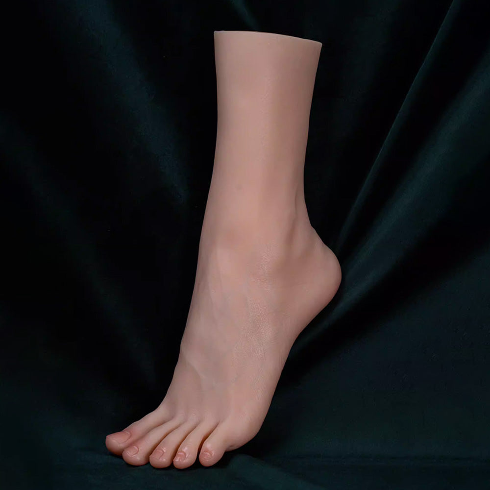 DE-LIANG Realistic Silicone Female Foot Model for Medical Study & Sock & Shoe Display