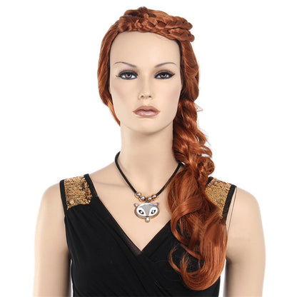 DE-LIANG Fashional Female Mannequin's Wig, Handmade Head Mannequin,High Ponytail for Window Manikin Head Decorate,Luxury Wigs, Cosplay Wig DL2395 De-Liang Dress Forms