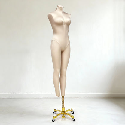 DE-LIANG Full Body Dress Form for Gowns & Pants | Soft Chest | Pinnable | 143cm