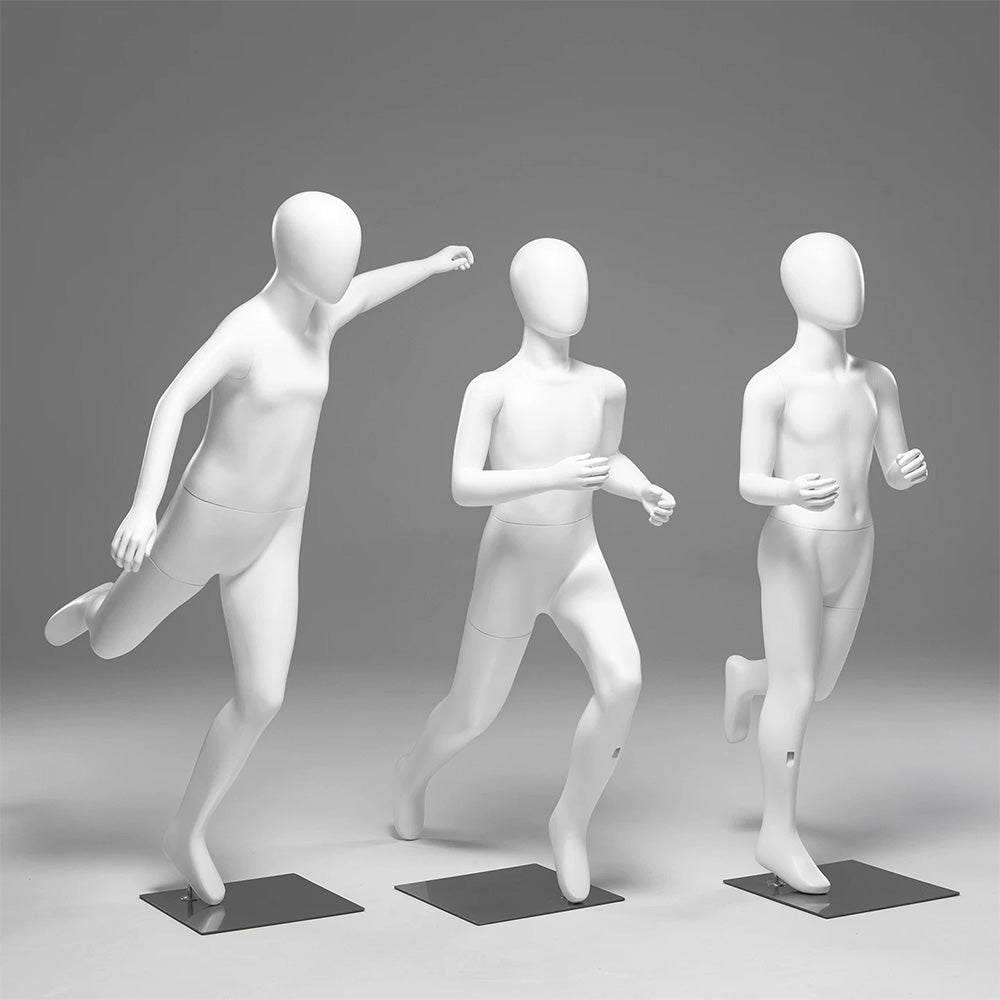 JELIMATE Kids Sports Mannequin Full Body Running & Jumping – Child Athletic Display Form