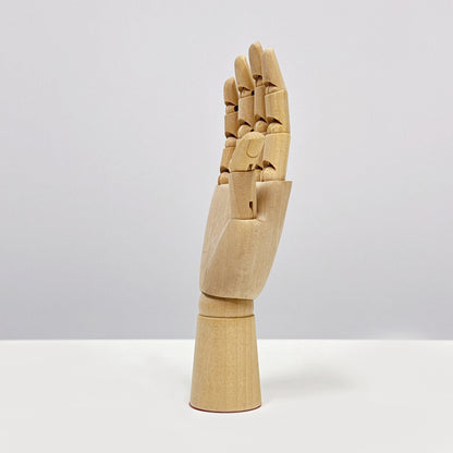 Maniquí de mano de madera de alta calidad, maniquí de mano de madera móvil para mujer, ideal para exhibir guantes, anillos, relojes, collares, gafas de sol, joyas y decoración.