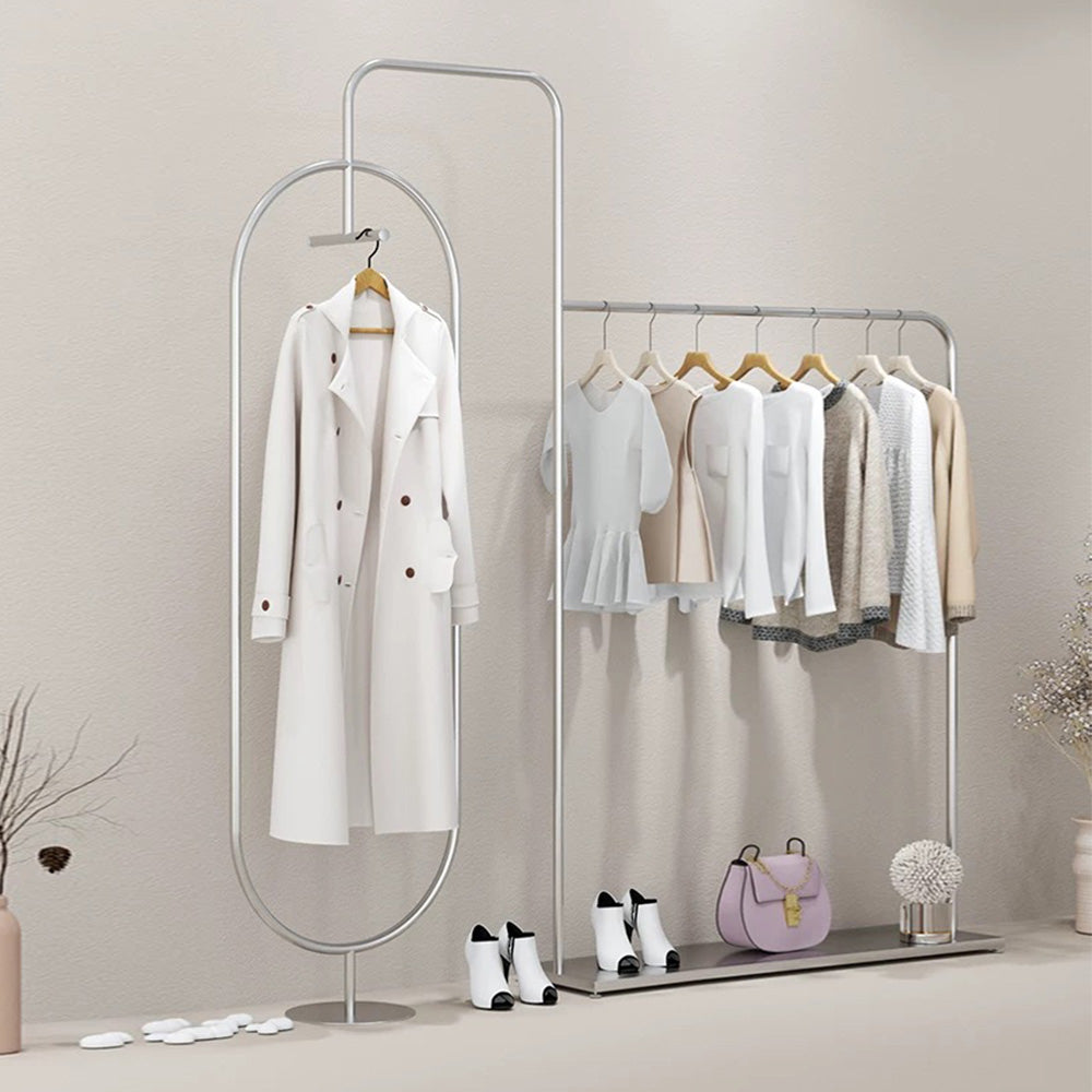 Fashion Clothing Rack,Shoe Rack, Stainless Steel Golden Silver Wire Corner Shelf,Clothes Storage 190cm& 240cm, Welcome Customize Size, 1 pcs