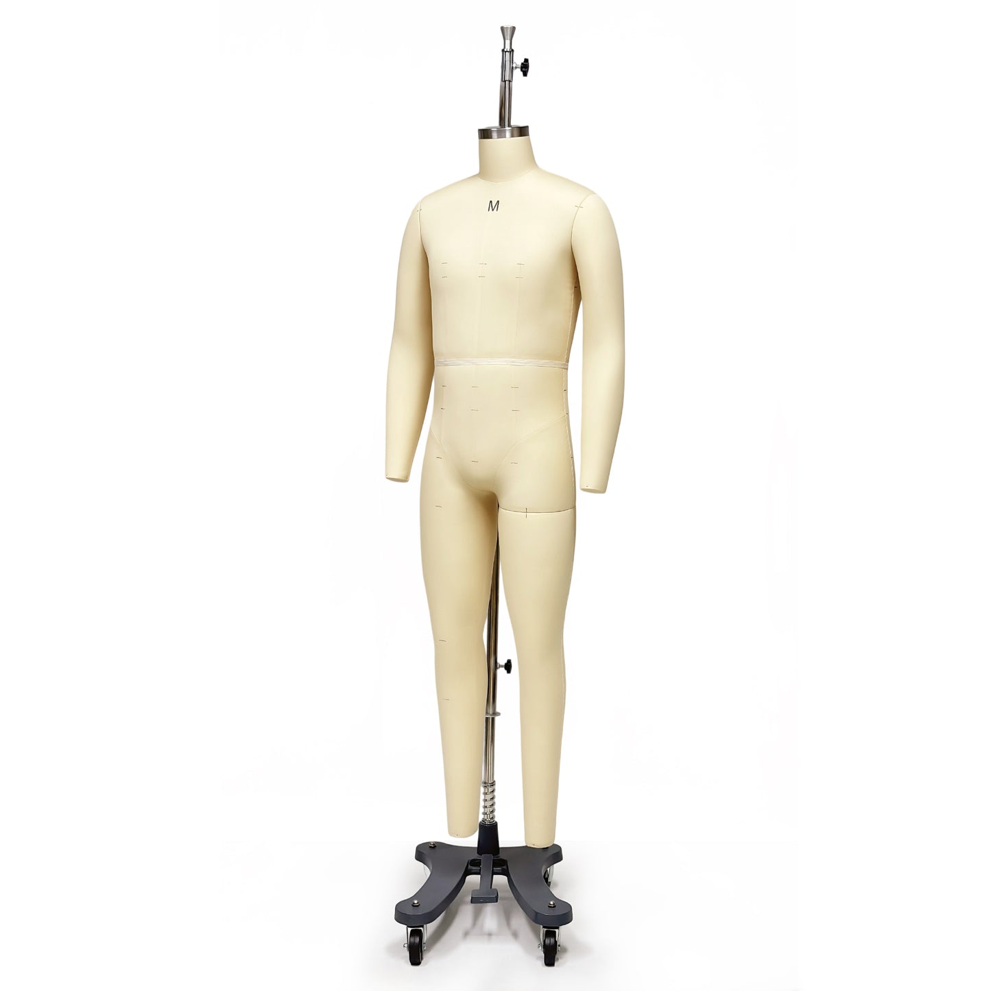 DE-LIANG Professional Male Tailor Dress Form with Legs and Base,Adult Adjustable Mannequin Torso, Full Body Sewing Form for Fashion Design, Pattern Making & Garment Display