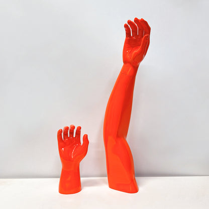 High Quality Male Mannequin Hand,Knee,Leg,Ankle And Foot Protector Props,Orange Mannequin Display Props Use for Retail,Shoe,Socks Display