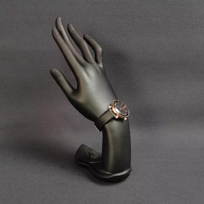 DE-LIANG Black Resin Female Hand Mannequin – Ring, Bracelet & Watch Display Stand