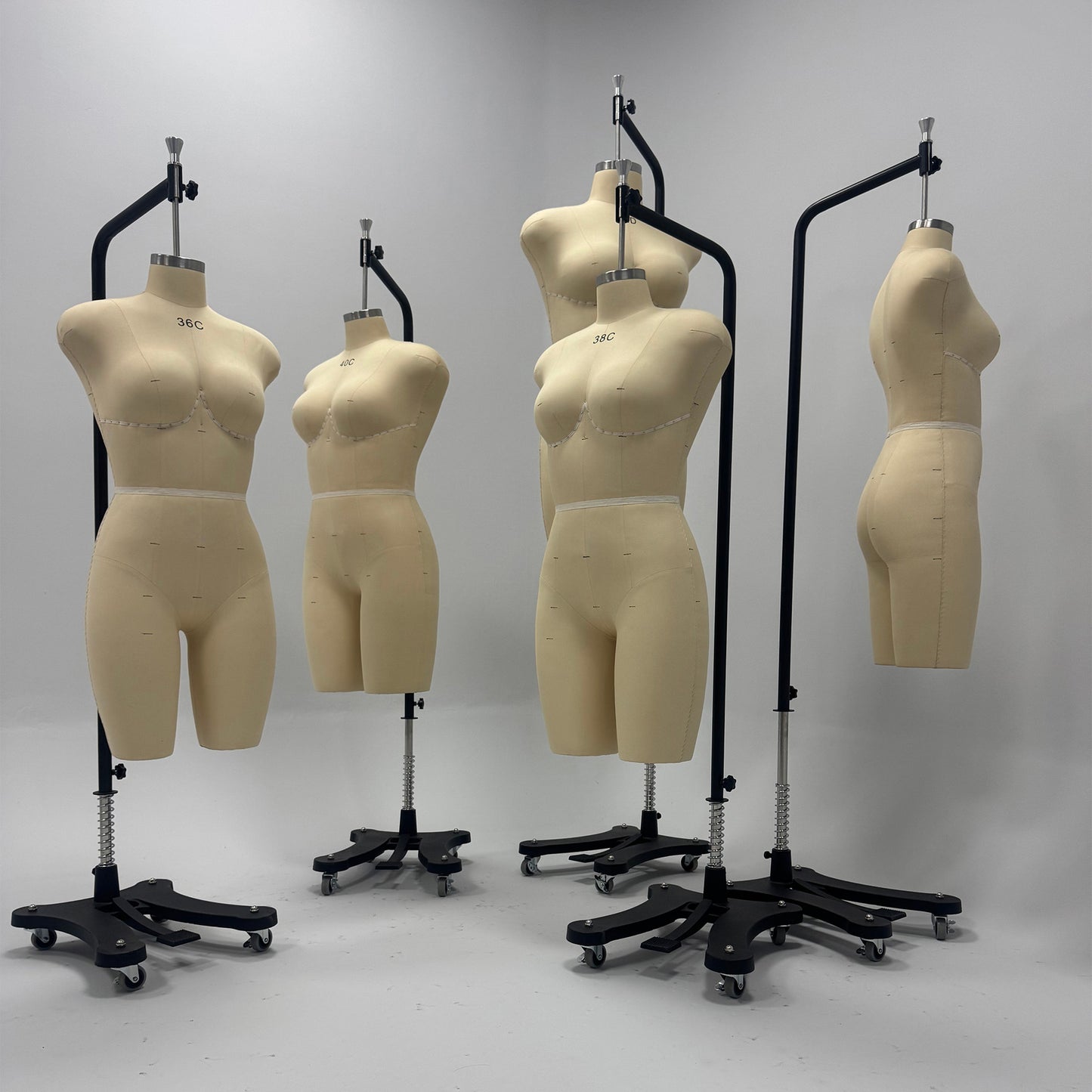 DE-LIANG Lingerie & Swimwear Dress Form for Pattern Making, Draping & Bra Fitting