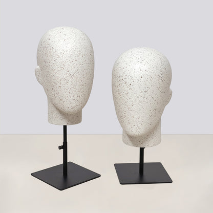 DE-LIANG Marble Head & Hand Display for Wigs, Hats, Sunglasses, Gloves & Jewelry