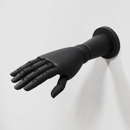 DE-LIANG Wall Mount Mannequin Hand, Mechanical Wood Jewelry Display Stand for Boutiques