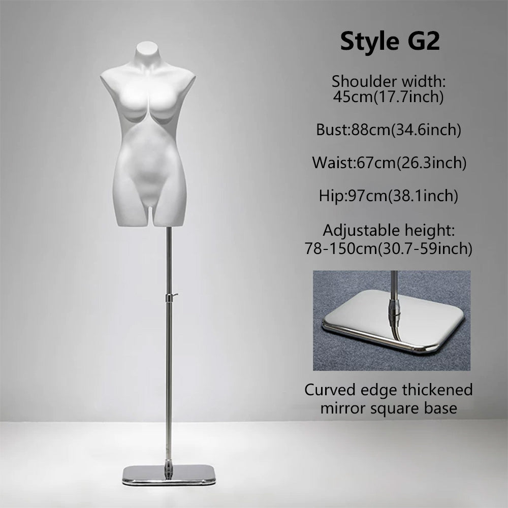 DE-LIANG Female Lingerie Mannequin | Half Body Torso Dress Form for Underwear Display