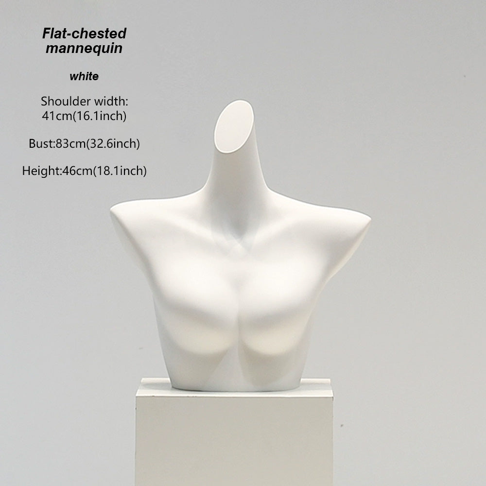 DE-LIANG White Female & Male Lingerie Display Form - Bust Torso Hip Mannequin Bra Panty Underwear Display Prop