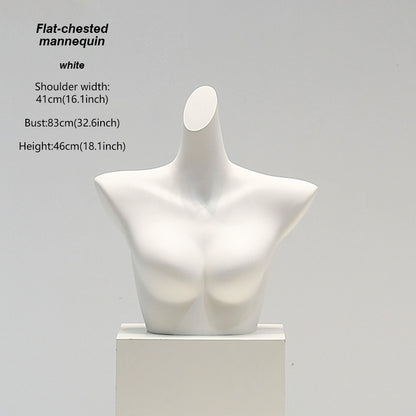 DE-LIANG White Female & Male Lingerie Display Form - Bust Torso Hip Mannequin Bra Panty Underwear Display Prop