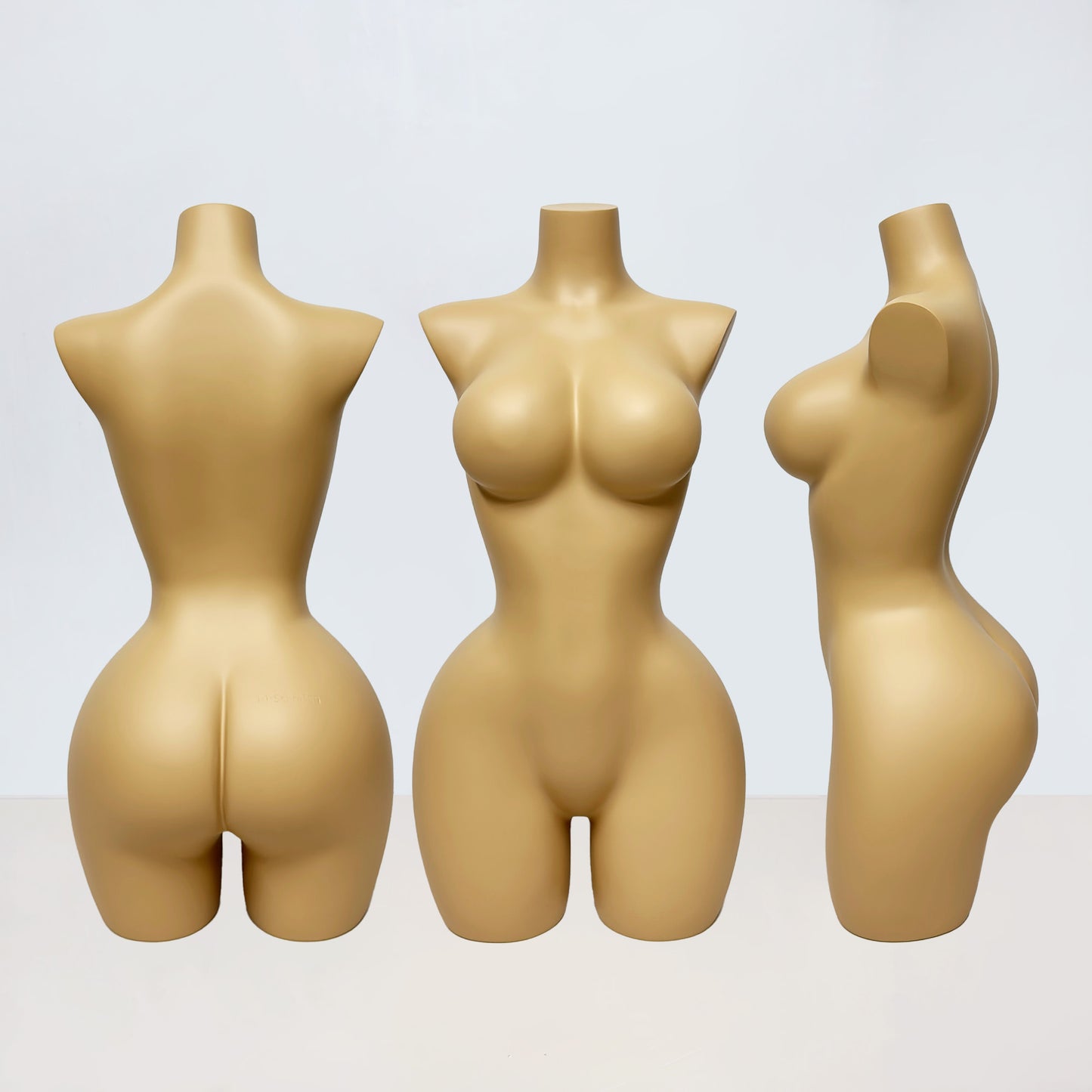 DE-LIANG Big Bust Slim Waist Curvy Half Body Mannequin for Lingerie Swimwear Display