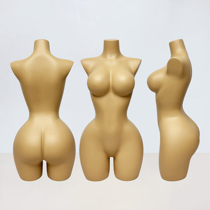 DE-LIANG Big Bust Slim Waist Curvy Half Body Mannequin for Lingerie Swimwear Display