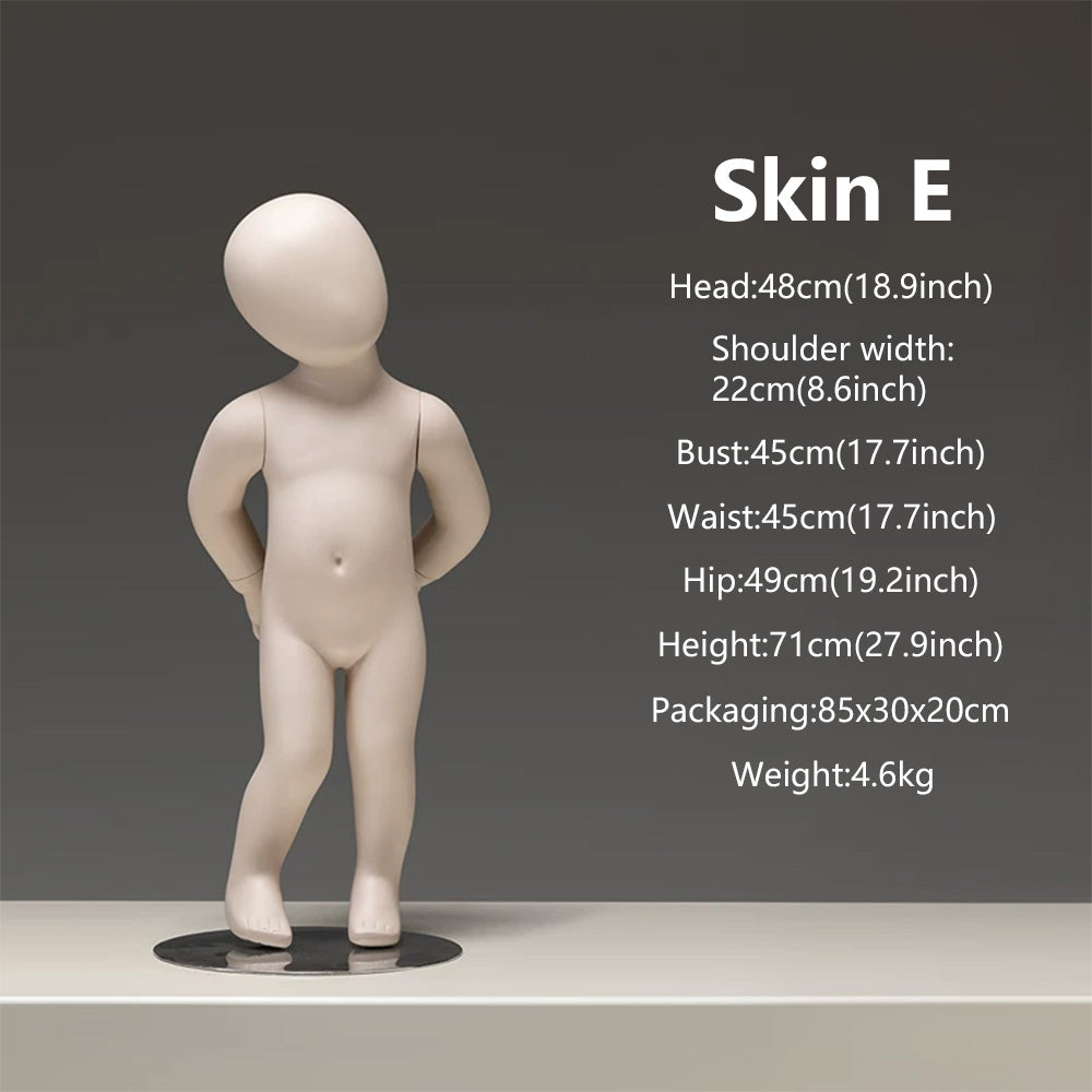 DE-LIANG Baby & Child Mannequin Full Body – Kids Display Dress Form for Clothing Store