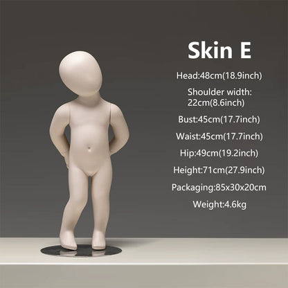 DE-LIANG Baby & Child Mannequin Full Body – Kids Display Dress Form for Clothing Store