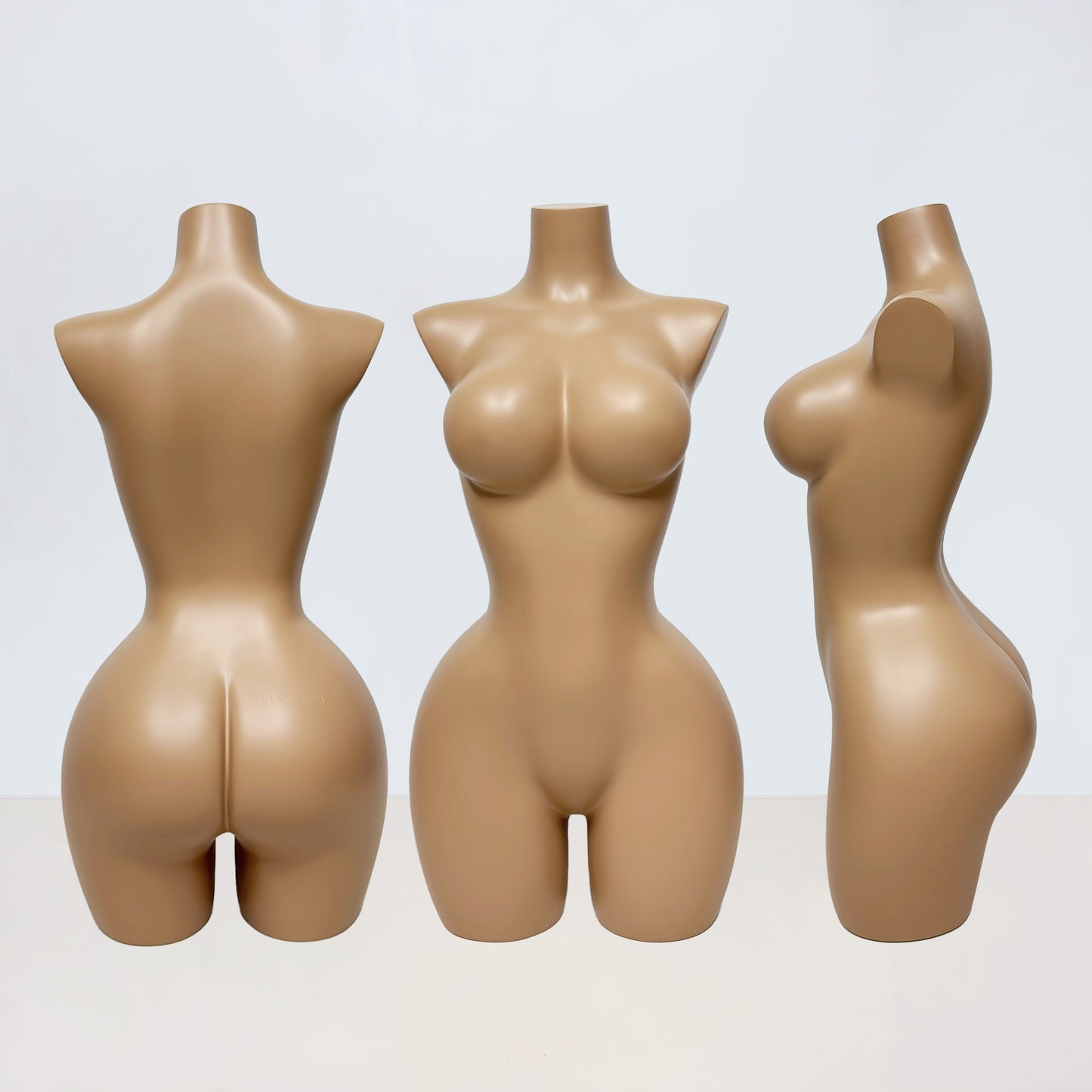 DE-LIANG Big Bust Slim Waist Curvy Half Body Mannequin for Lingerie Swimwear Display