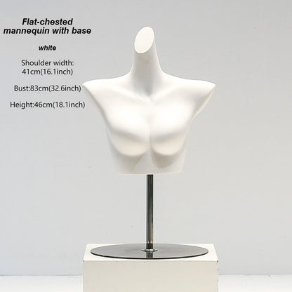 DE-LIANG White Female & Male Lingerie Display Form - Bust Torso Hip Mannequin Bra Panty Underwear Display Prop