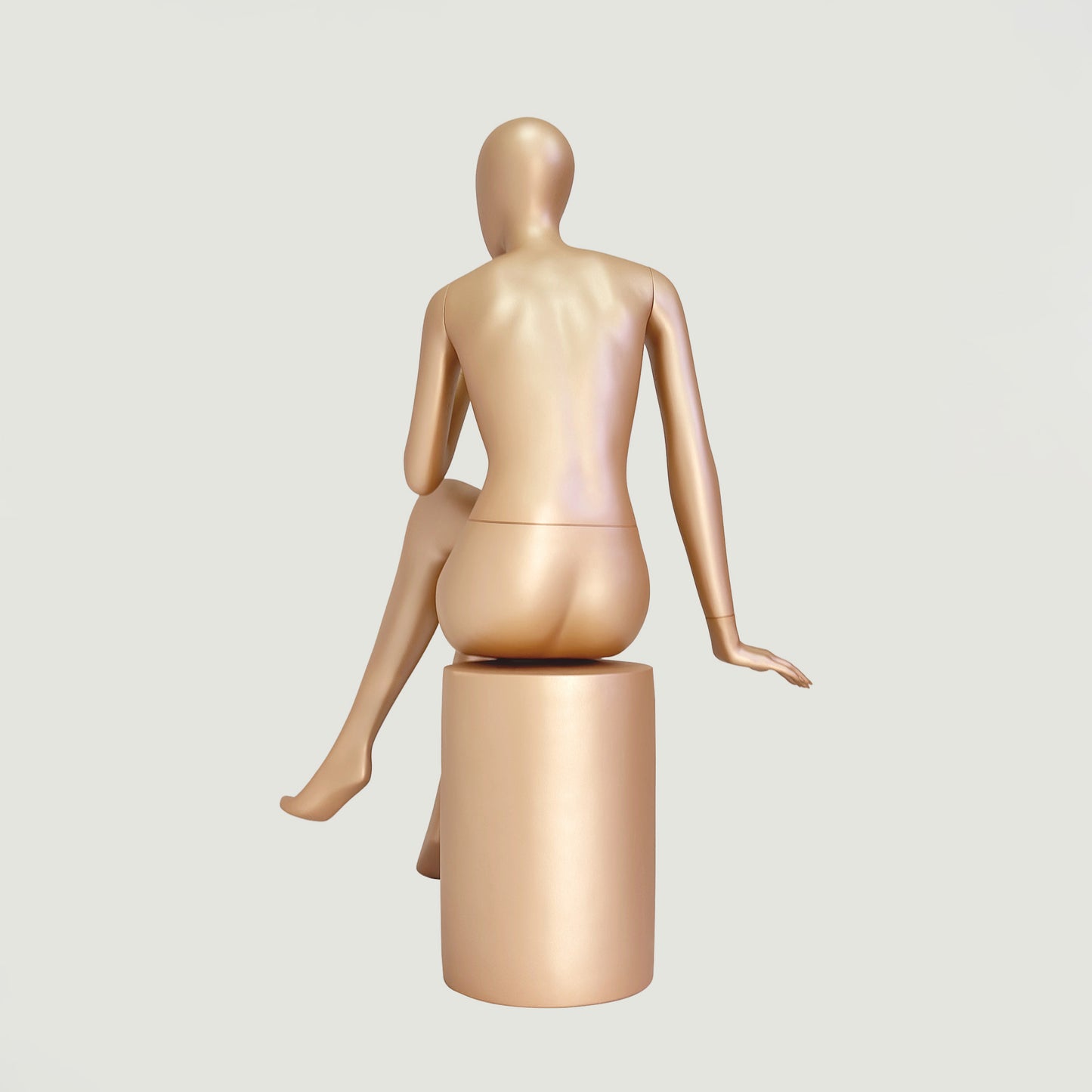 DE-LIANG Rose Gold Female Full Body Mannequin | Fiberglass Boutique Display Dummy