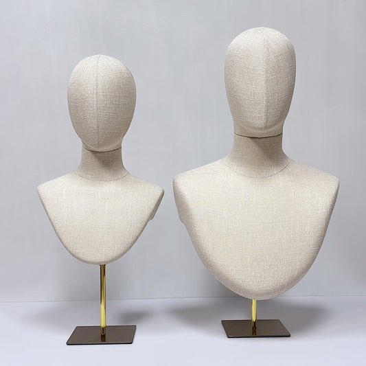 DE-LIANG 2-in-1 Pinnable Mannequin Head Bust for Wigs, Hats & Necklace Display