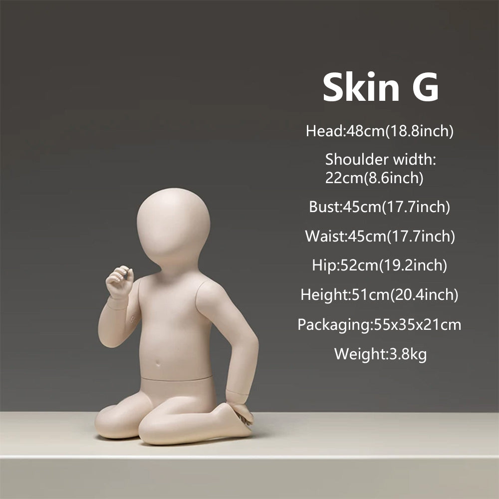 DE-LIANG Baby & Child Mannequin Full Body – Kids Display Dress Form for Clothing Store