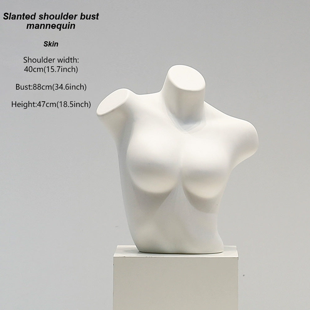 DE-LIANG White Female & Male Lingerie Display Form - Bust Torso Hip Mannequin Bra Panty Underwear Display Prop
