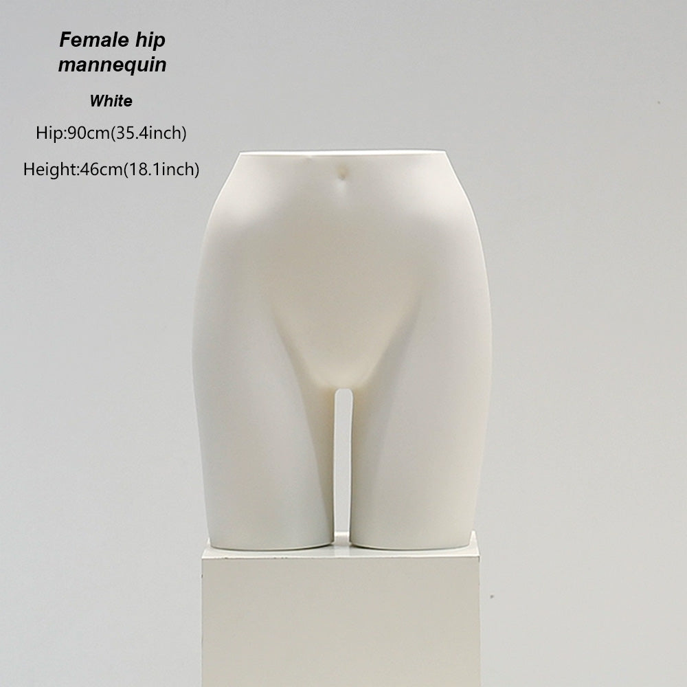 DE-LIANG White Female & Male Lingerie Display Form - Bust Torso Hip Mannequin Bra Panty Underwear Display Prop