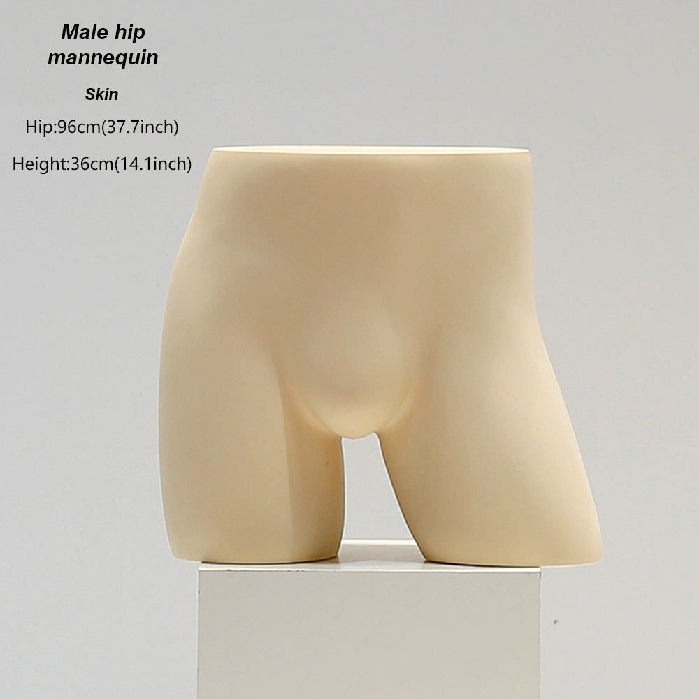 DE-LIANG White Female & Male Lingerie Display Form - Bust Torso Hip Mannequin Bra Panty Underwear Display Prop