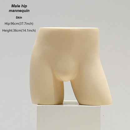 DE-LIANG White Female & Male Lingerie Display Form - Bust Torso Hip Mannequin Bra Panty Underwear Display Prop