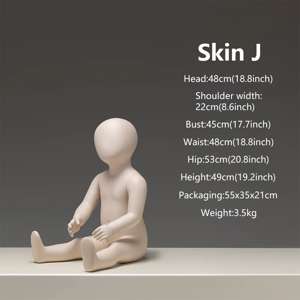 DE-LIANG Baby & Child Mannequin Full Body – Kids Display Dress Form for Clothing Store
