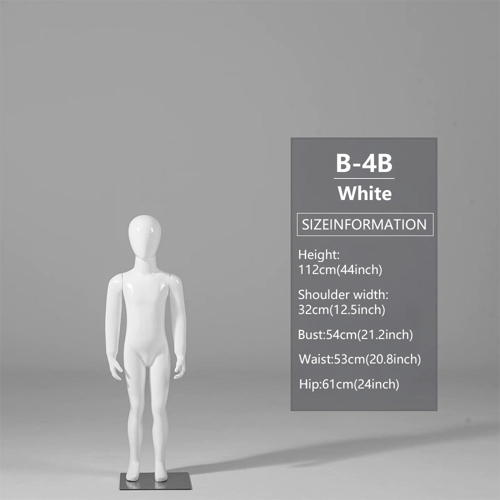 DE-LIANG Child Mannequin Display Forms – Standing & Sitting Poses (Ages 2–15)