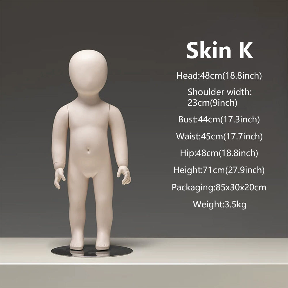 DE-LIANG Baby & Child Mannequin Full Body – Kids Display Dress Form for Clothing Store