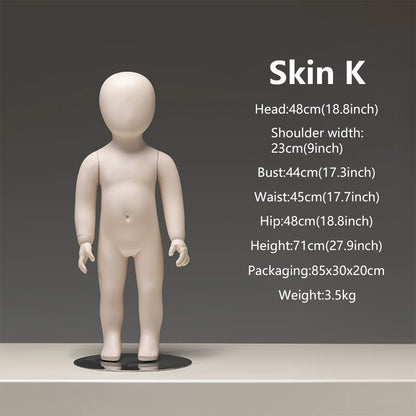 DE-LIANG Baby & Child Mannequin Full Body – Kids Display Dress Form for Clothing Store