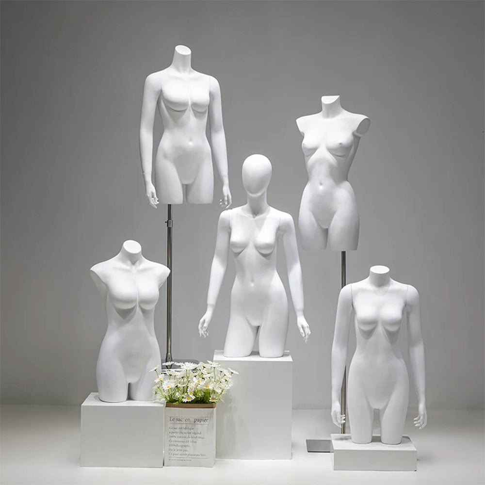 DE-LIANG Female Lingerie Mannequin | Half Body Torso Dress Form for Underwear Display