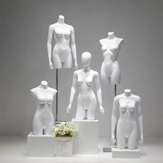 DE-LIANG Female Lingerie Mannequin | Half Body Torso Dress Form for Underwear Display