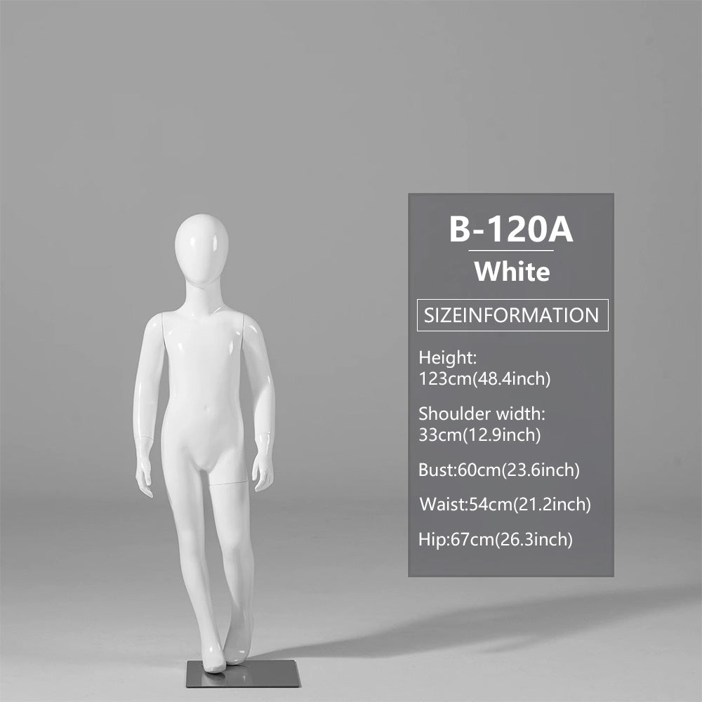 DE-LIANG Child Mannequin Display Forms – Standing & Sitting Poses (Ages 2–15)