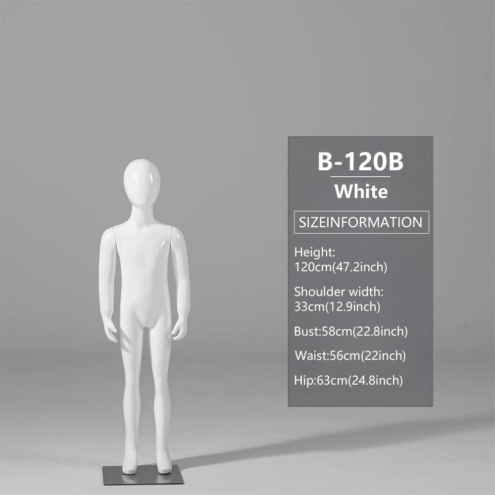 DE-LIANG Child Mannequin Display Forms – Standing & Sitting Poses (Ages 2–15)