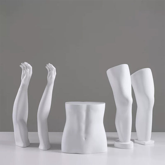 DE-LIANG Fiberglass Arm Knee Waist Mannequin Props for Athletic Wear & Medical Brace Display
