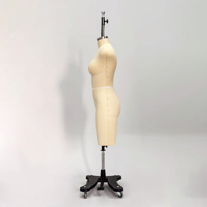 DE-LIANG Professional 36C Female Dress Form with Marking Lines – Fiberglass Tailor Dummy for Draping (Torso Only)