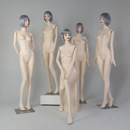 DE-LIANG Makeup Female Full Body Mannequin | Fiberglass Form for Bridal & Fashion Retail