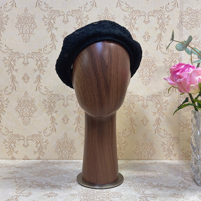 Brown Plastic FiBerglass Mannequin Head, Hat Head Dummy, Wig Display Head model ,Water Transfer Wooden Head Effect, Display Organization Head Model for Home DE-LIANG