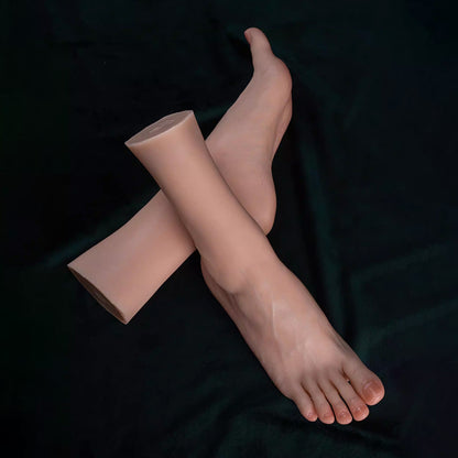 DE-LIANG Realistic Silicone Female Foot Model for Medical Study & Sock & Shoe Display