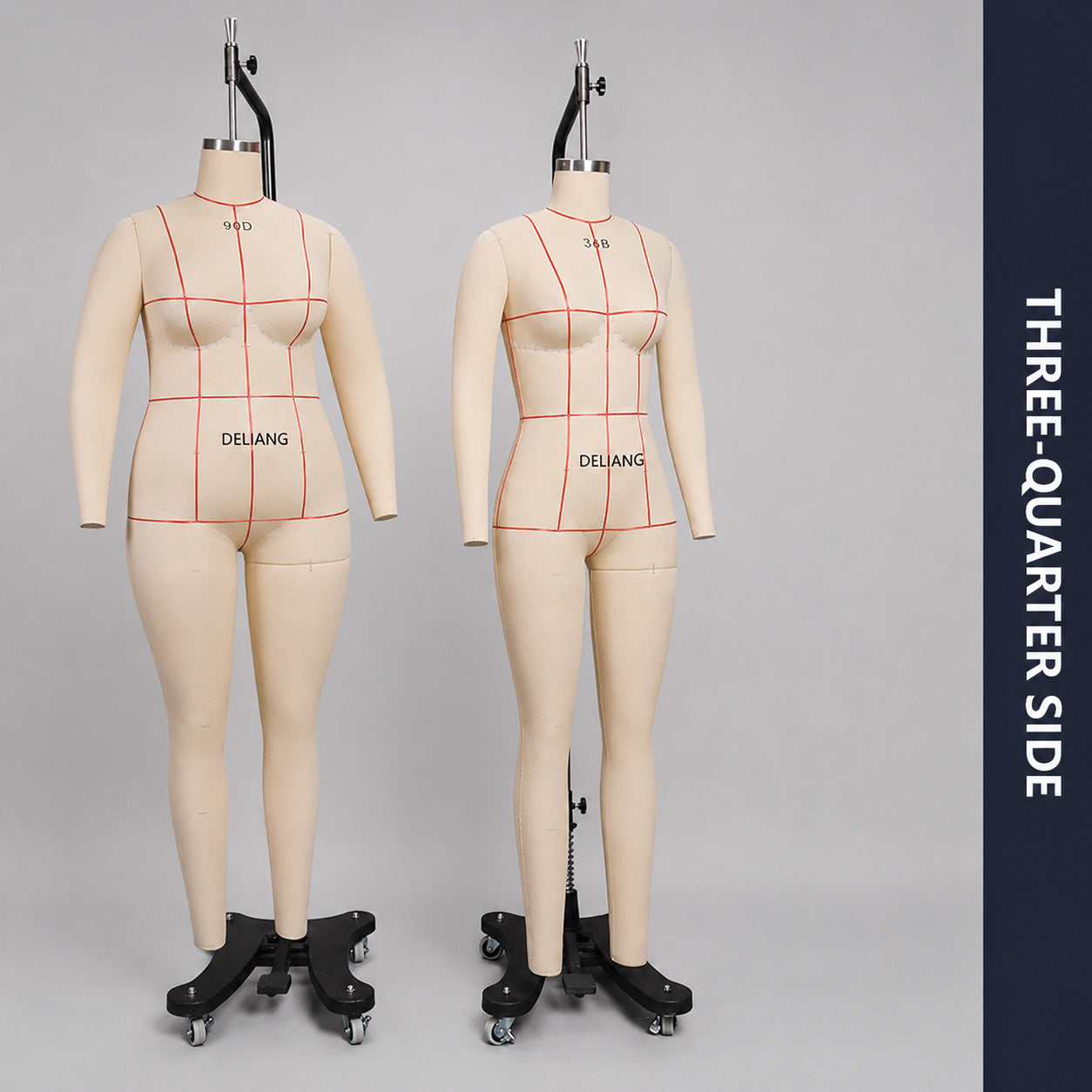 Maniquí femenino DL900 36B, modelo de sastrería de lencería para costura, maniquí de modista adulto de medio cuerpo de alta calidad por mar.