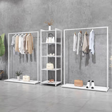Load image into Gallery viewer, Clothing Store Display Rack wWhite Clothing Rack Simple Women&#39;s Clothing Store Shelf Side Hanging Hanger Display Floor-Standing DL2375
