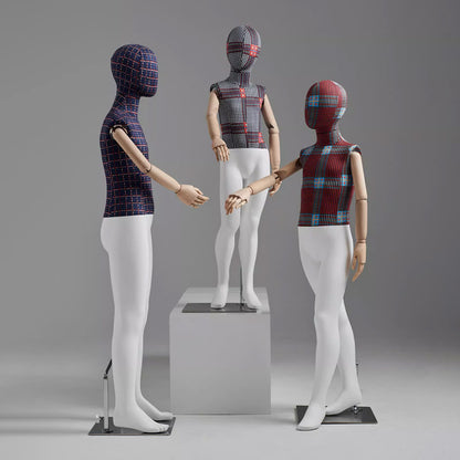 checkered child mannequin full body