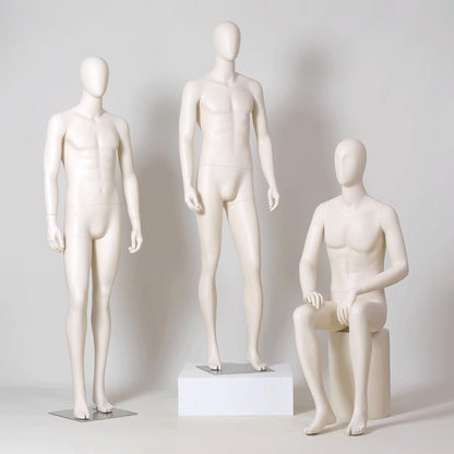 DE-LIANG Male Full Body Premium Mannequin for Clothing Display | Standing & Sitting Pose