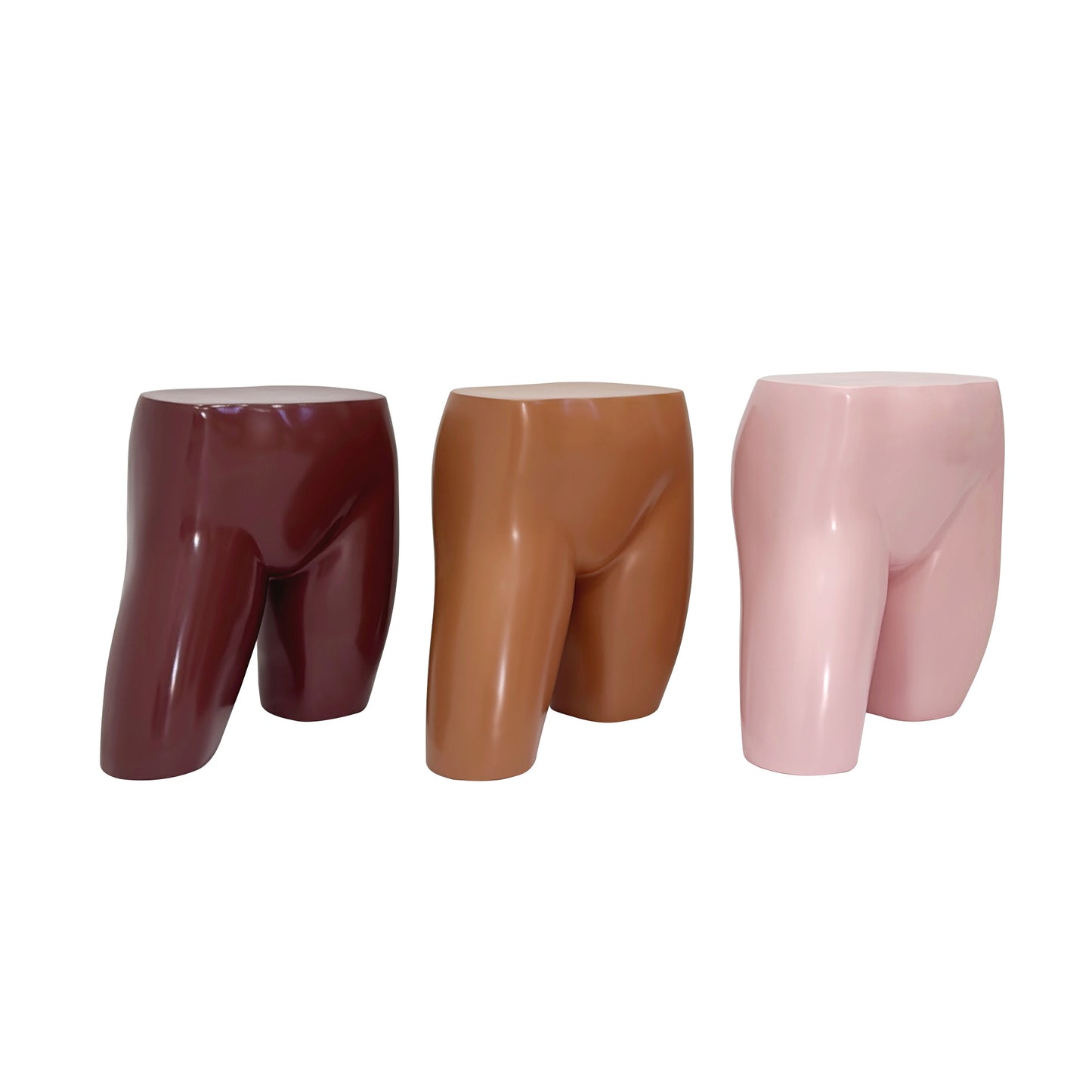 DE-LIANG Female Hip Mannequin – Fiberglass Torso Form for Panties & Swimwear Display